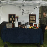 Adornment by Kate Wilcox-Leigh KewlCat Designs booth set up at Burgdorfs Winery Anniversary Celebration 2018